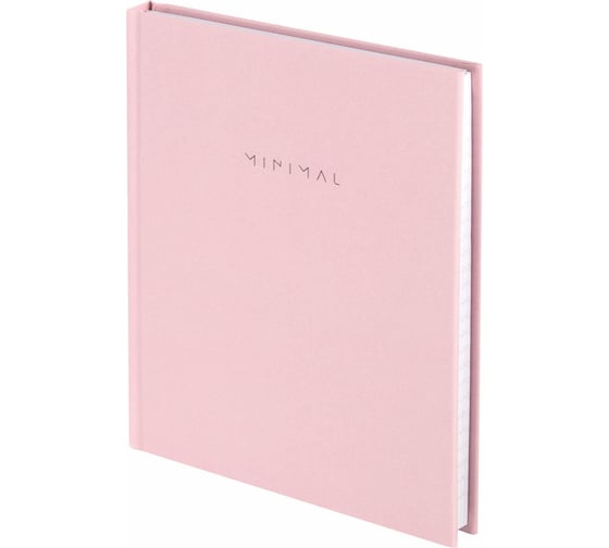Изображение товара Блокнот BRAUBERG МАЛЫЙ ФОРМАТ 110x147 мм, А6, 80 л, твердый, клетка, Minimal, розовый 116449