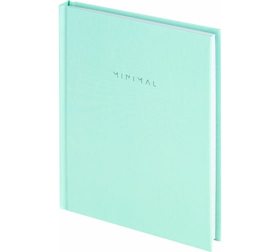 Изображение товара Блокнот BRAUBERG МАЛЫЙ ФОРМАТ 110x147 мм, А6, 80 л, твердый, клетка, Minimal, мятный 116451