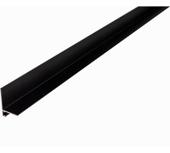 Изображение товара Микроплинтус РУССКИЙ ПРОФИЛЬ 16-20 мм, 2,4 м, анод. черный, матовый 4680427130847