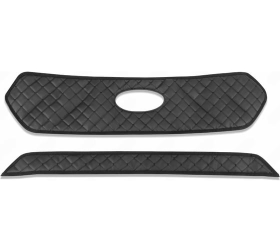 Изображение товара Утеплитель радиатора Defly для Hyundai Creta (GS), 2015-2020, до рестайлинга, экокожа черная ZHnd3-2KR