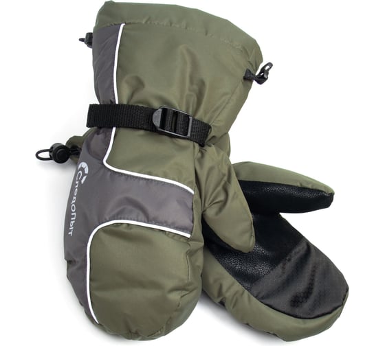 Изображение товара Рукавицы Следопыт SNOWMOBIL, мембрана 3к, черный/олива, р-р XL/20 PF-GL20