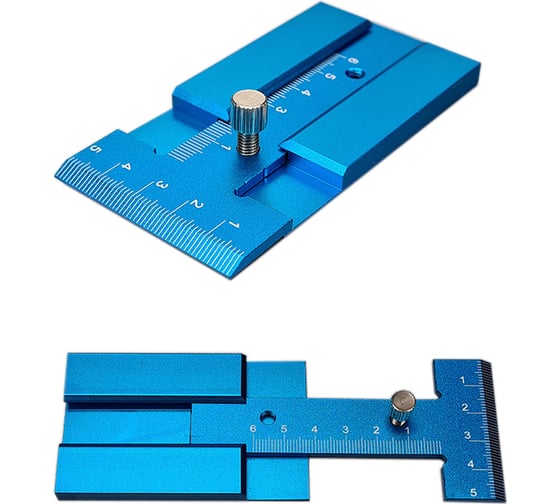 Изображение товара Раздвижная линейка с фиксатором Uniq tool 80x50 мм UTM-0098C-2