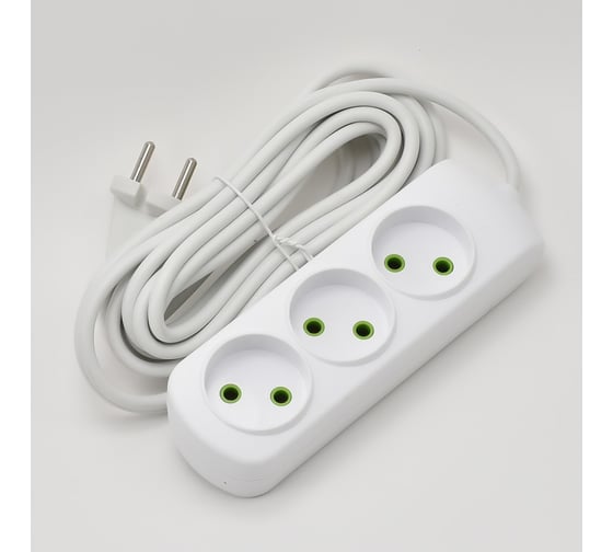 Изображение товара Удлинитель Lezard LETITIA без заземления 3 входа 5 метра 721-0305-303