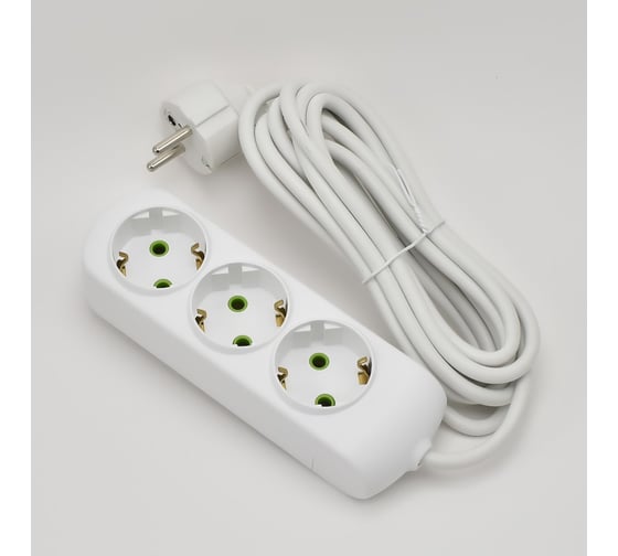 Изображение товара Удлинитель Lezard LETITIA с заземлением 3 входа 3 метра 721-0303-301