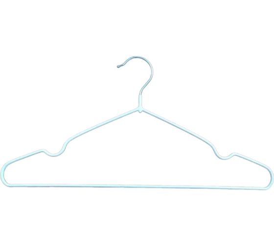 Изображение товара Вешалка ООО "ПК "СТМ" 2.5 металлическая, прорезиненная, 41х21х0.3 см, белая 22102