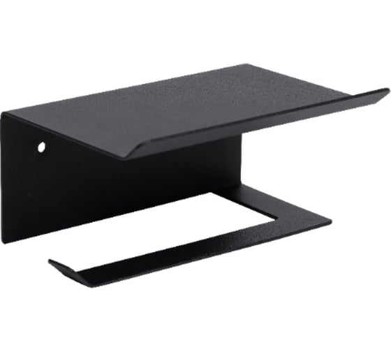 Изображение товара Держатель для туалетной бумаги МУЛЬТИДОМ с полкой Лофт, 16х11х8 см ХП34-291