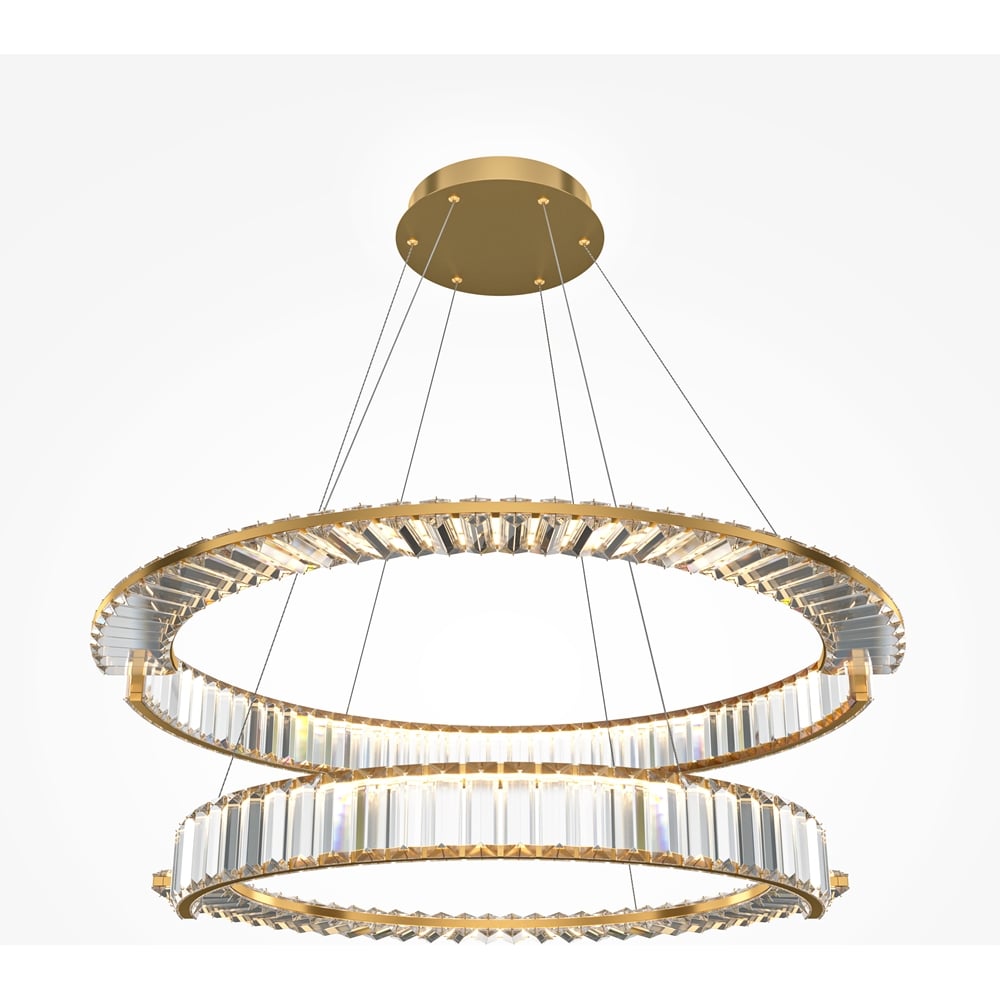 Изображение товара Подвесной светильник MAYTONI Krone с хрусталем и теплым светом 90 Вт