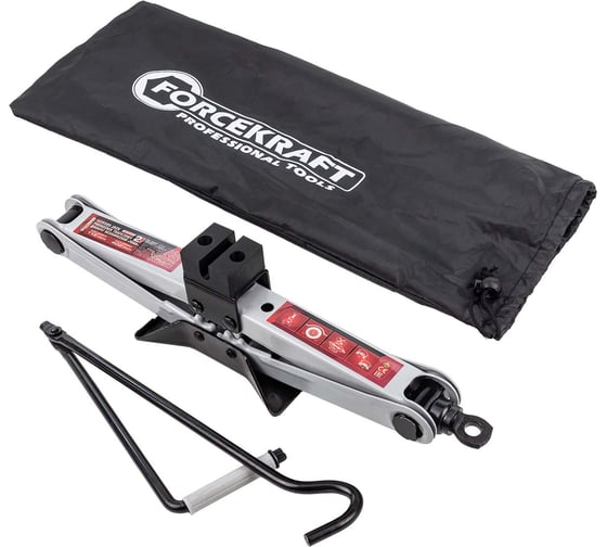 Изображение товара Домкрат механический Forcekraft ромб 2 т (h min 115мм, h max 400мм, L-420мм) в водоотталкивающем чехле FK-10152D(59978)