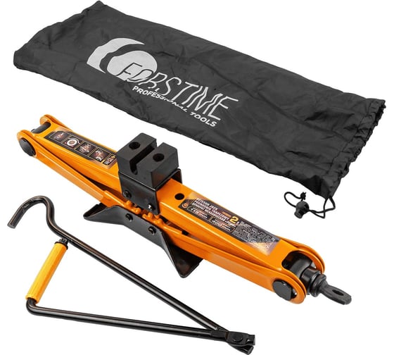 Изображение товара Домкрат механический FORSTIME ромб 2 т (h min 115мм, h max 400мм, L-420мм) в водоотталкивающем чехле FT-10152D(59979)