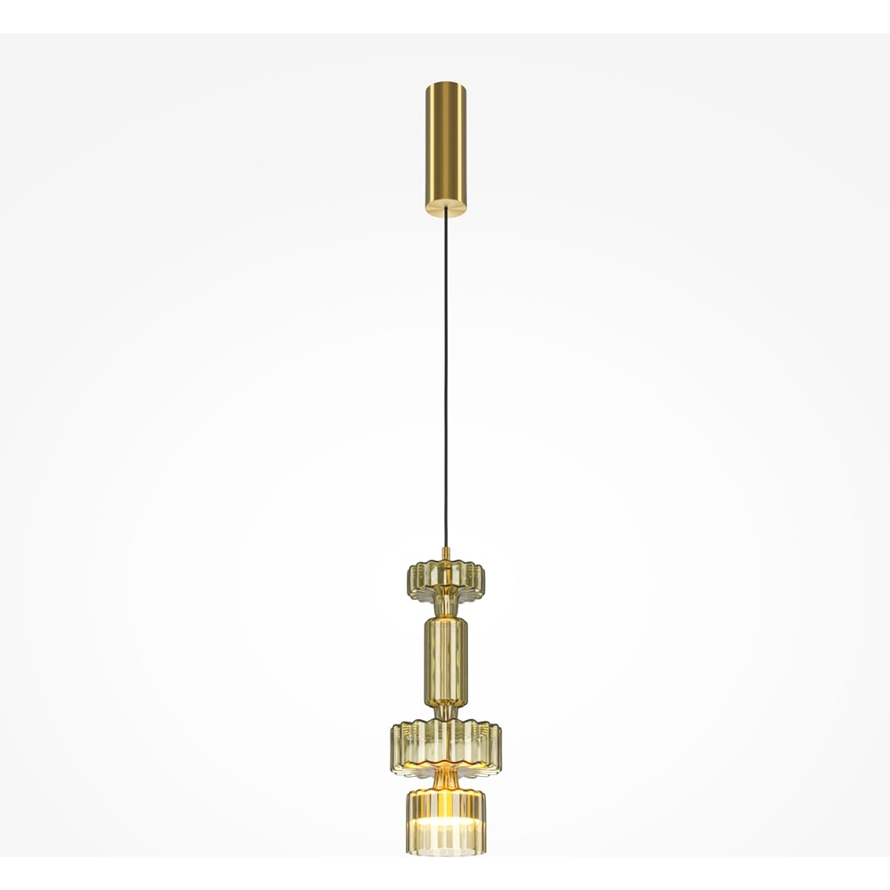 Изображение товара Подвесной светильник MAYTONI Level модель MOD253PL-L18BS3K2 арт-деко янтарный