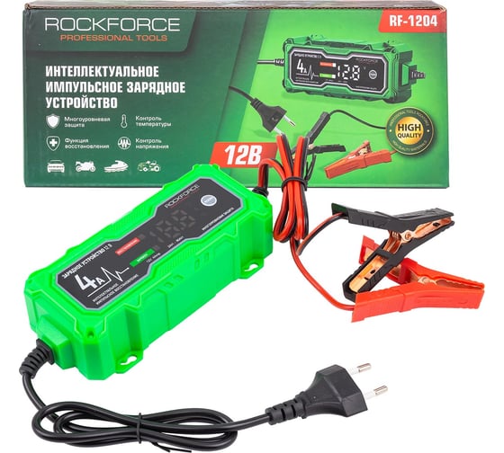 Изображение товара Устройство зарядное импульсное для АКБ Rockforce RF-1204(60930)