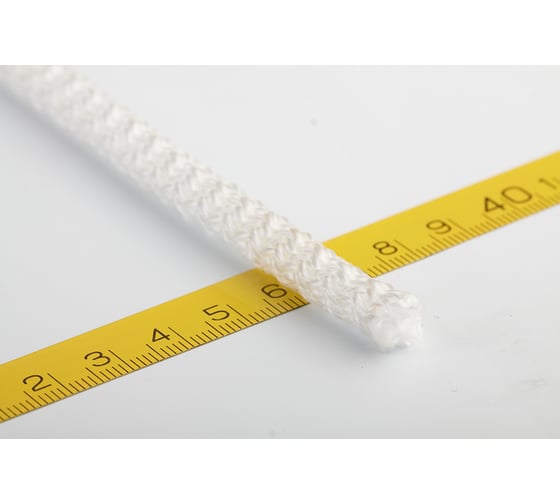 Изображение товара Вязаный шнур Сибшнур диаметр 5 мм, 20 м, белый 30135