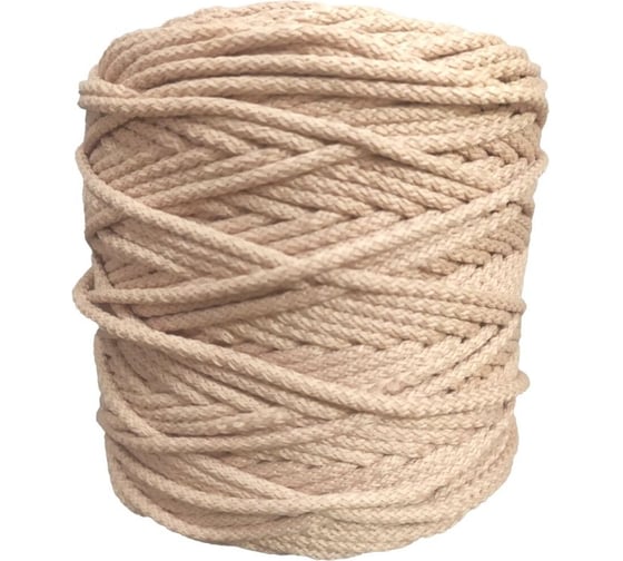 Изображение товара Полиэфирный шнур ЭБИС 5 мм 200 м светло-бежевый № 154 75291