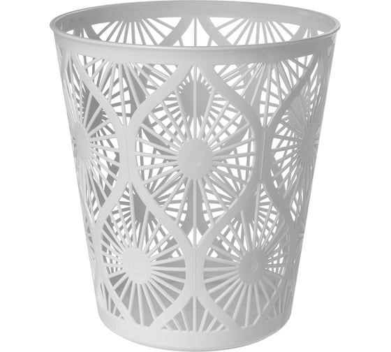 Изображение товара Корзина для мусора Бытпласт 10 л, диаметр 256 мм, высота 280 мм светло-серый 431298330