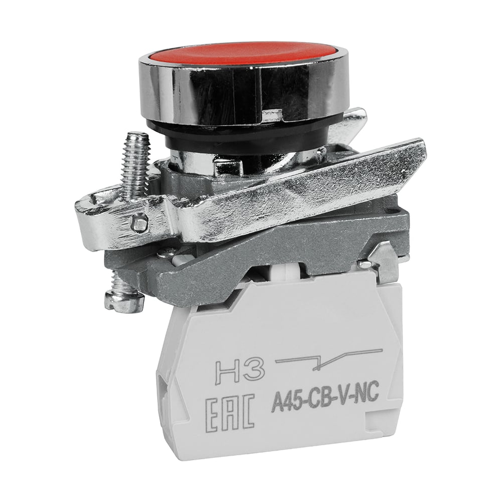 Изображение товара Кнопка металлическая КЭАЗ OptiSignal D22 C4-P-401 красная 22 мм Изображение товара Кнопка металлическая КЭАЗ OptiSignal D22 C4-P-401 красная 22 мм