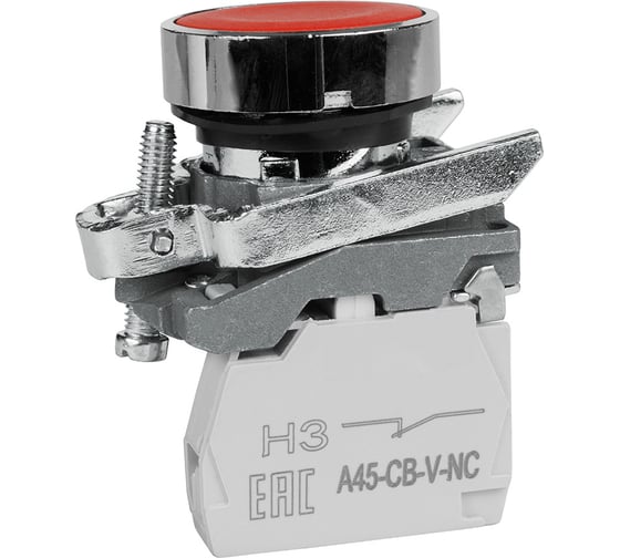 Изображение товара Кнопка КЭАЗ OptiSignal D22 C4-P-401 красная металл 1НЗ XB4BA42 -14шт 332168