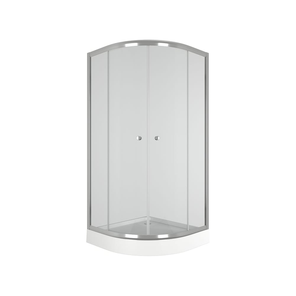 Изображение товара Душевой уголок Bauedge Bau Dream Hit 90x90x195 с поддоном прозрачное стекло хром