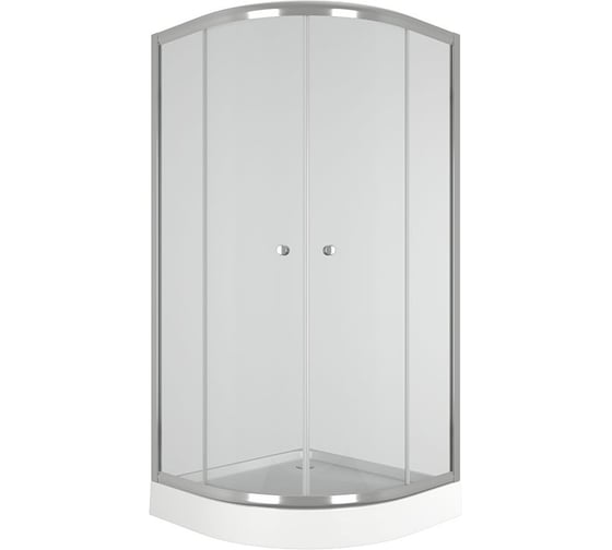 Изображение товара Душевой уголок BauedgeBAU Dream Hit с поддоном 90x90х195, прозрачное закаленное стекло, хромированный профиль TY0027