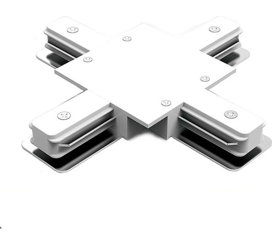 Изображение товара Коннектор для встраиваемых трековых шинопроводов GAUSS белый 1/50 TR138