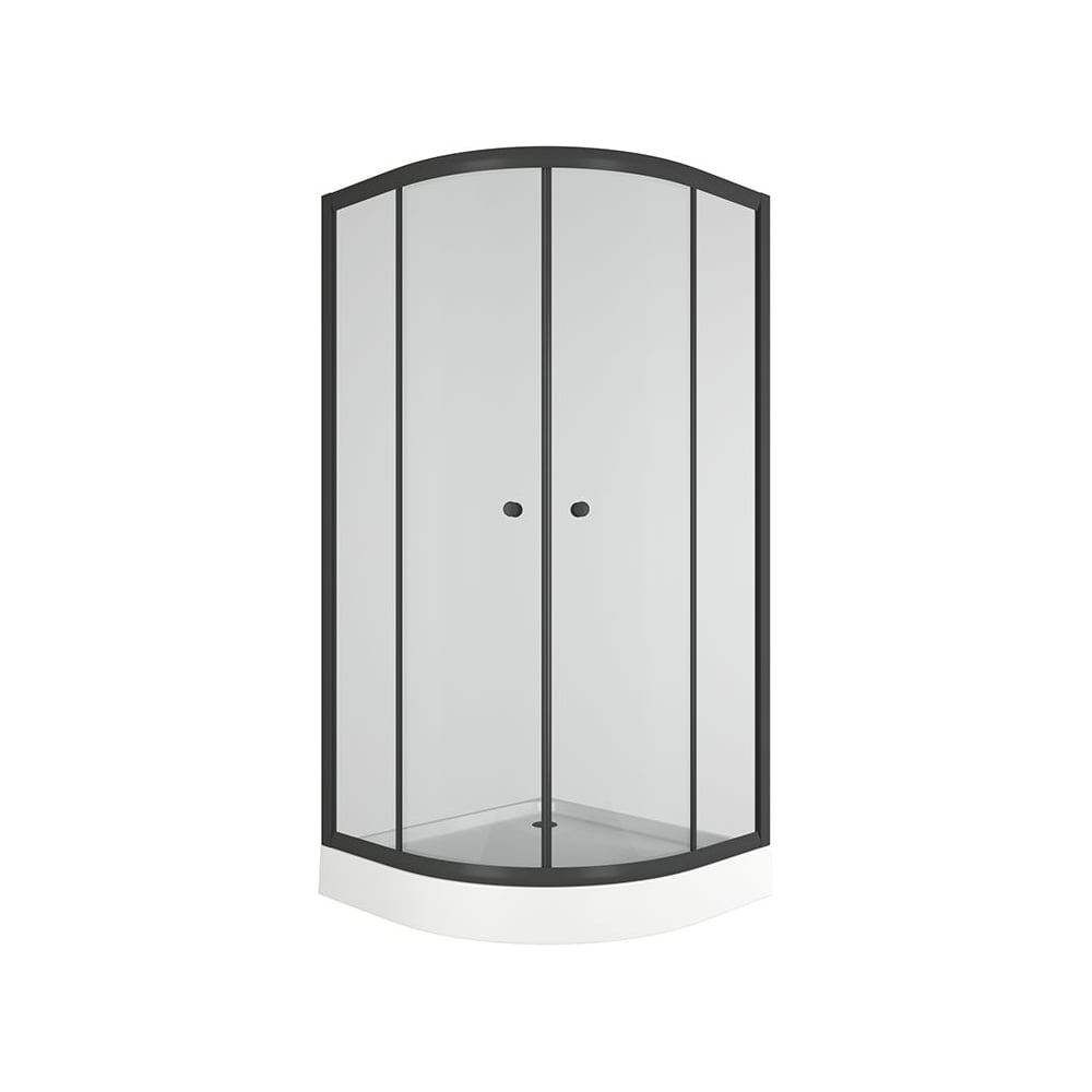 Изображение товара Душевой уголок BauedgeBAU Dream Hit Black 90x90 с поддоном