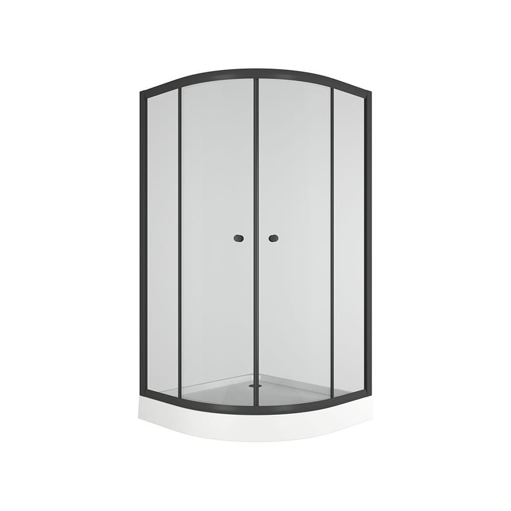 Изображение товара Душевой уголок BauedgeBAU Dream Hit Black с поддоном 100x100х195