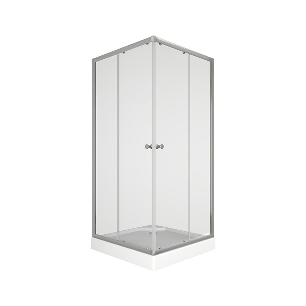 Изображение товара Душевой уголок Bauedge BAU Stil Hit 80x80 см с поддоном и прозрачным стеклом