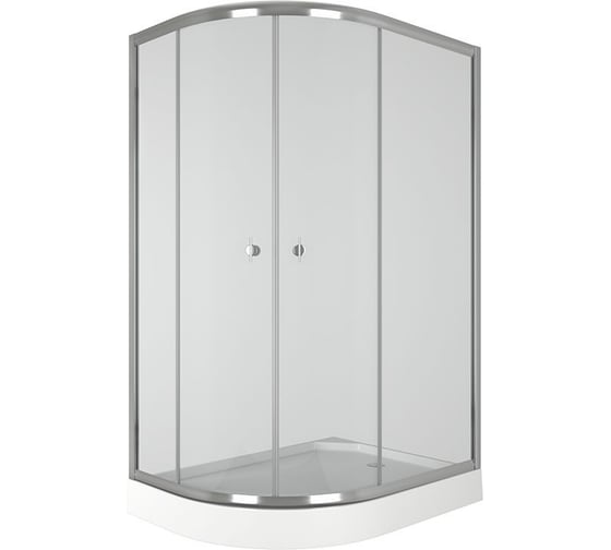 Изображение товара Душевой уголок BauedgeBAU Dream Hit с поддоном 120x85х195, прозрачное закаленное стекло, хромированный профиль, правая TY0033R