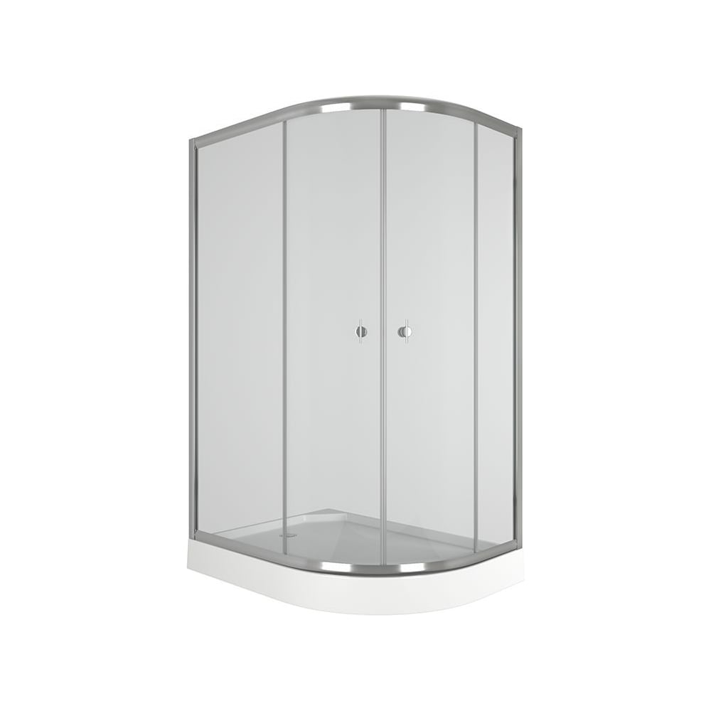 Изображение товара Душевой уголок Bauedge Dream Hit с поддоном 120x85 см прозрачное стекло алюминиевый профиль хром