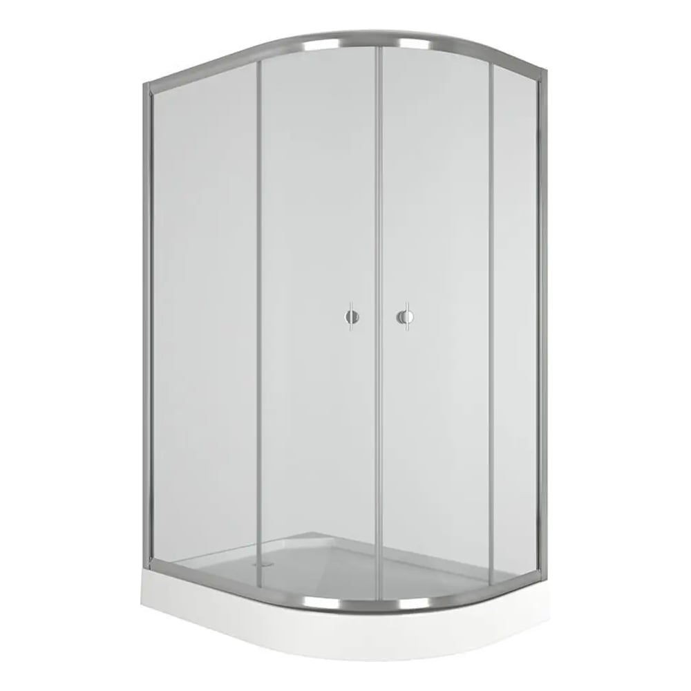 Изображение товара Душевой уголок Bauedge BAU Dream Hit с поддоном 120x85х195, прозрачное закаленное стекло, хромированный профиль, левая TY0032L