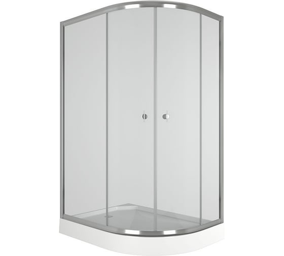 Изображение товара Душевой уголок BauedgeBAU Dream Hit с поддоном 120x85х195, прозрачное закаленное стекло, хромированный профиль, левая TY0032L