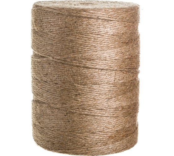 Изображение товара Джутовый шпагат INFORMAT 1кг, 3 нити, толщина 3мм, 1680 текс TC-1000
