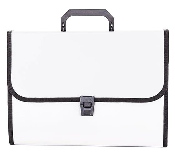 Изображение товара Портфель А4 бордовый INFORMAT, пластик 700 мкм оторочка ручка 13 отд. замок NL6213D