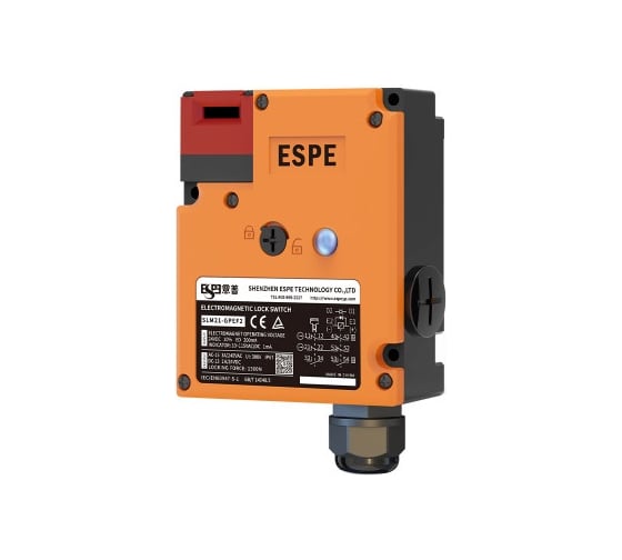 Изображение товара Замок безопасности корпус полиамид 66 Электр блок 24В / Мех разблок 2НЗ/1НО + 2НЗ/1НО Головка пластик ввод M20 разбл.сзади-нет 08-00022373