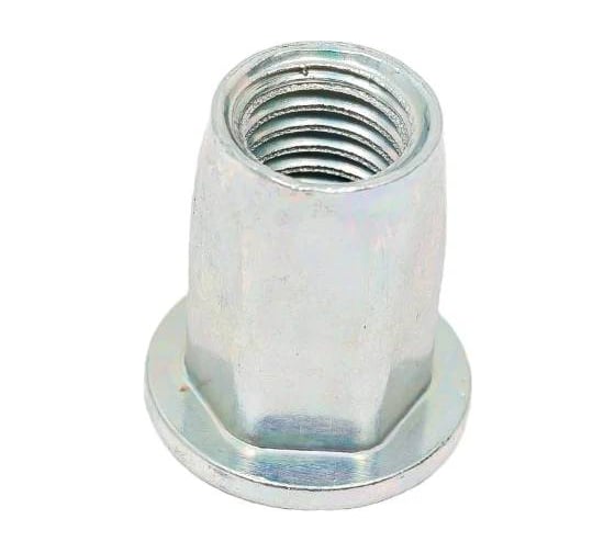 Изображение товара Заклепка-гайка ЦКИ М10 плоская шестигранная сталь Ц BRALO 5 шт. 1462219