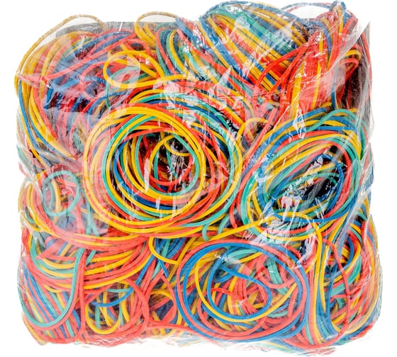 Изображение товара Банковская резинка INFORMAT ассорти, 6 см, 1000 г RBOPP-1000