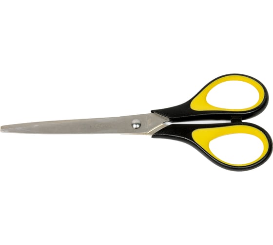 Изображение товара Офисные ножницы INFORMAT металл, 190 мм, прорезиненные, анатомические ручки SO1905