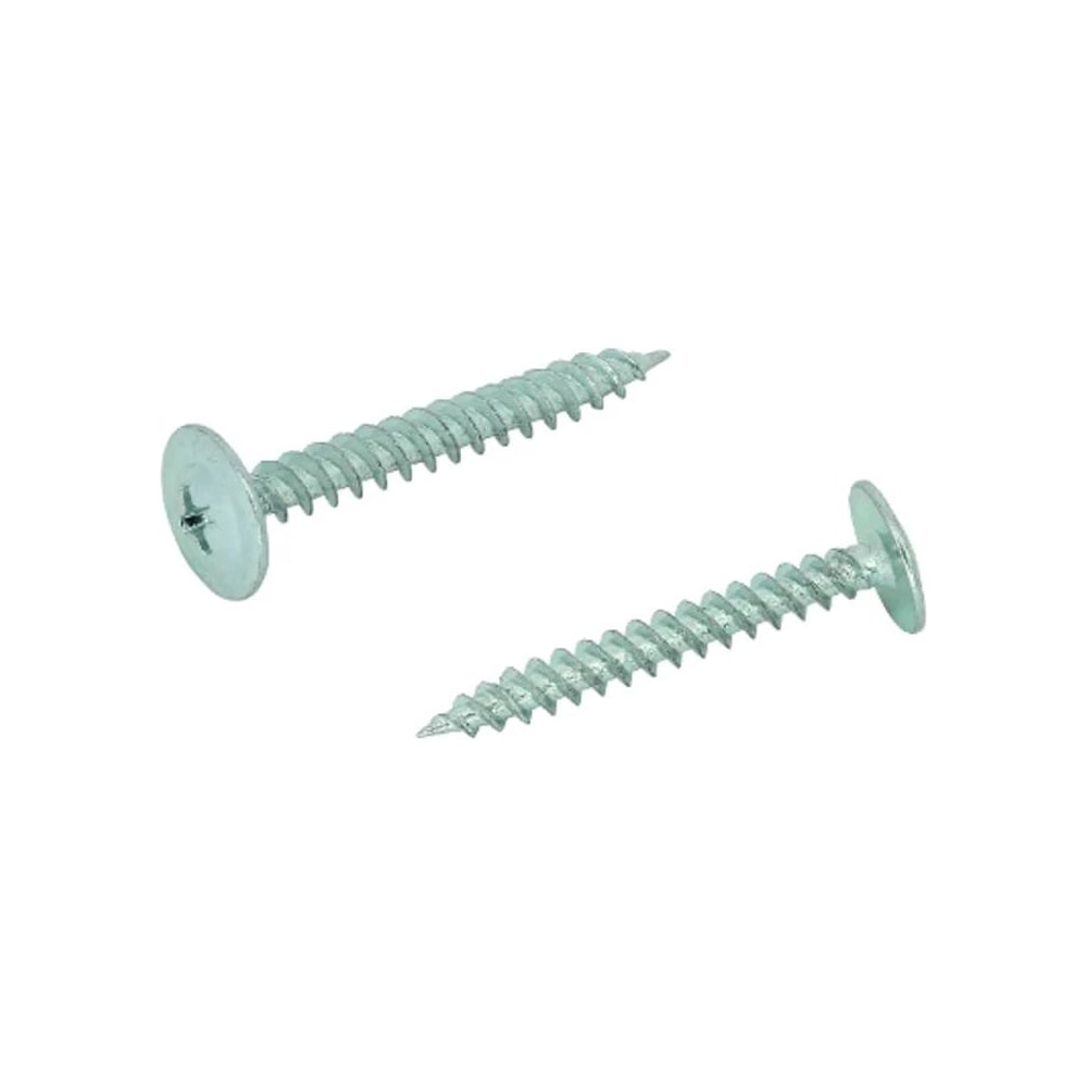 Изображение товара Саморез для металла с прессшайбой 4.2x55 острый PH2 оцинкованный белый цинк