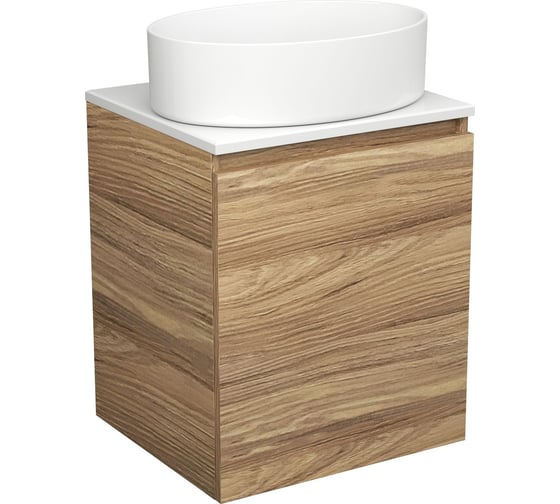 Изображение товара Тумба Bauedge Bau Dream Blackwood 50 с дверцей, раковина BAU Nimb 50x36 SD3037