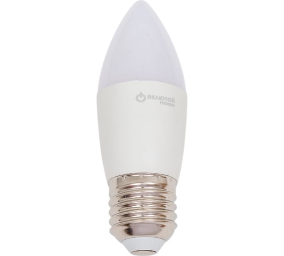 Изображение товара Светодиодная лампа Включай 10W E27 свеча 4000K 220V LED PREMIUM C37-10W-E27-W 1003887