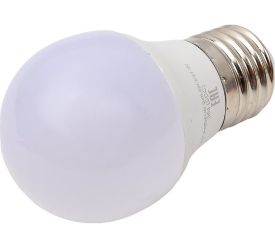 Изображение товара Светодиодная лампа Включай 6W E27 шарик 4000K 220V LED PREMIUM G45-6W-E27-W 1003895