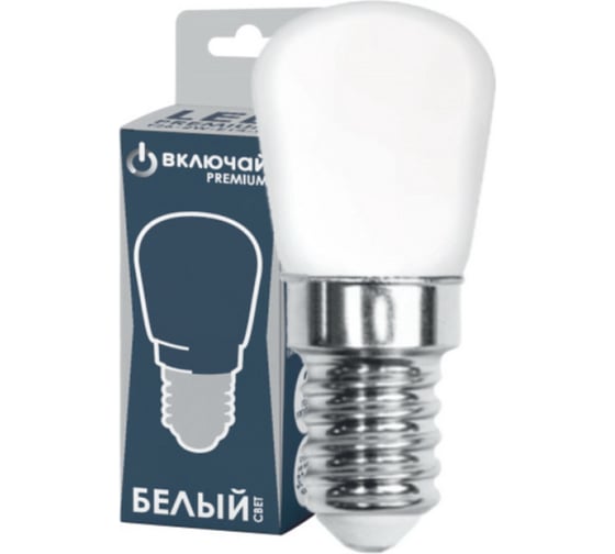 Изображение товара Лампа Включай Т26 5W FR E14 4000K 220V AC 26х56.5 LED PREMIUM для вытяжек 1008050