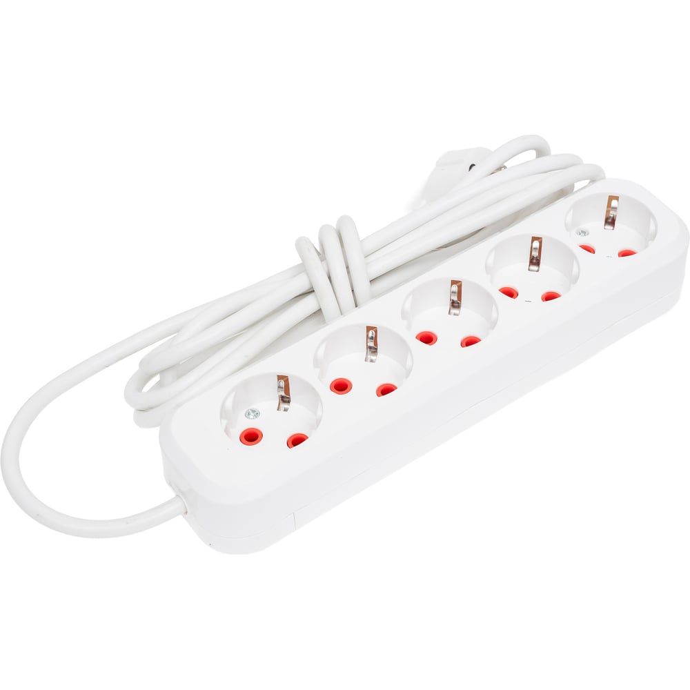 Изображение товара Удлинитель бытовой SLP electrics с заземлением 5 гнезд 3м IP20