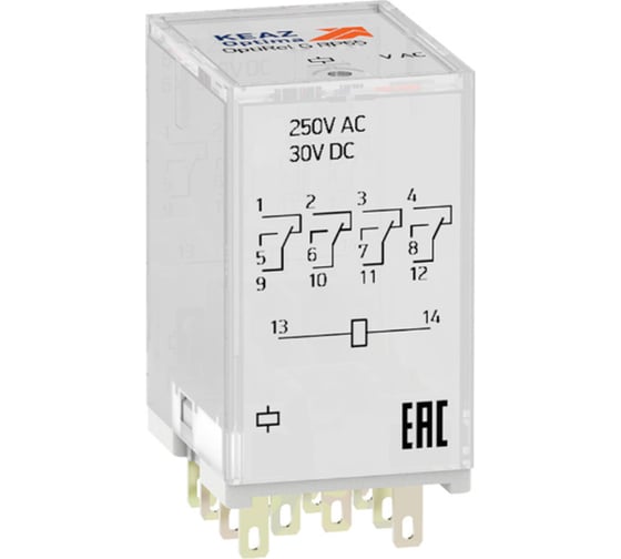 Изображение товара Реле промежуточное КЭАЗ OptiRel G RP55-33-220D-10-CO 30 шт 281098