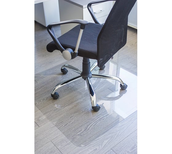 Изображение товара Защитный коврик для напольных покрытий BSL-office, поликарбонат, 90х90 см, глянец, толщина 1 мм 1010090900