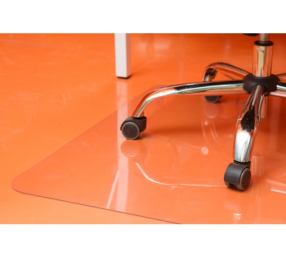 Изображение товара Защитный коврик под кресло BSL-office поликарбонат,гладкий, прямоугольный, прозрачный 1010121500