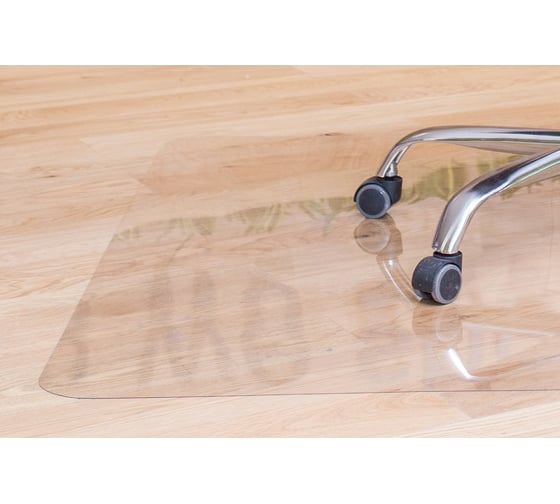 Изображение товара Защитный коврик под кресло BSL-office поликарбонат, прямоугольный, прозрачный, гладкий 1008101200