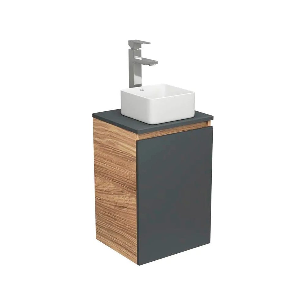 Изображение товара Комплект для ванной Bauedge 3 предмета тумба раковина и смеситель BD1907