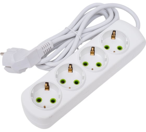 Изображение товара Удлинитель Lezard LETITIA с заземлением 4 входа 2 метра 721-0402-401