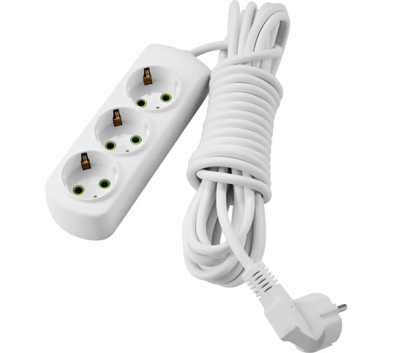 Изображение товара Удлинитель Lezard LETITIA с заземлением 3 входа 5 метров 721-0305-301