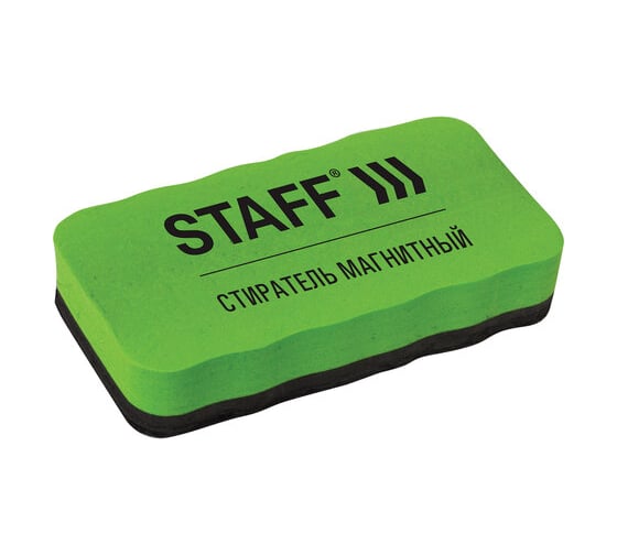 Изображение товара Стиратель 12 шт в упаковке Staff магнитный для магнитно-маркерной доски (57х107мм) с подвесом Basic  236750